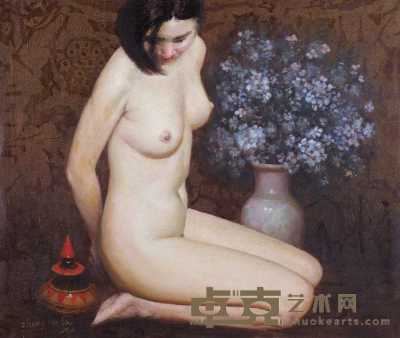 张铁林 1996年作 女人体 49×59cm